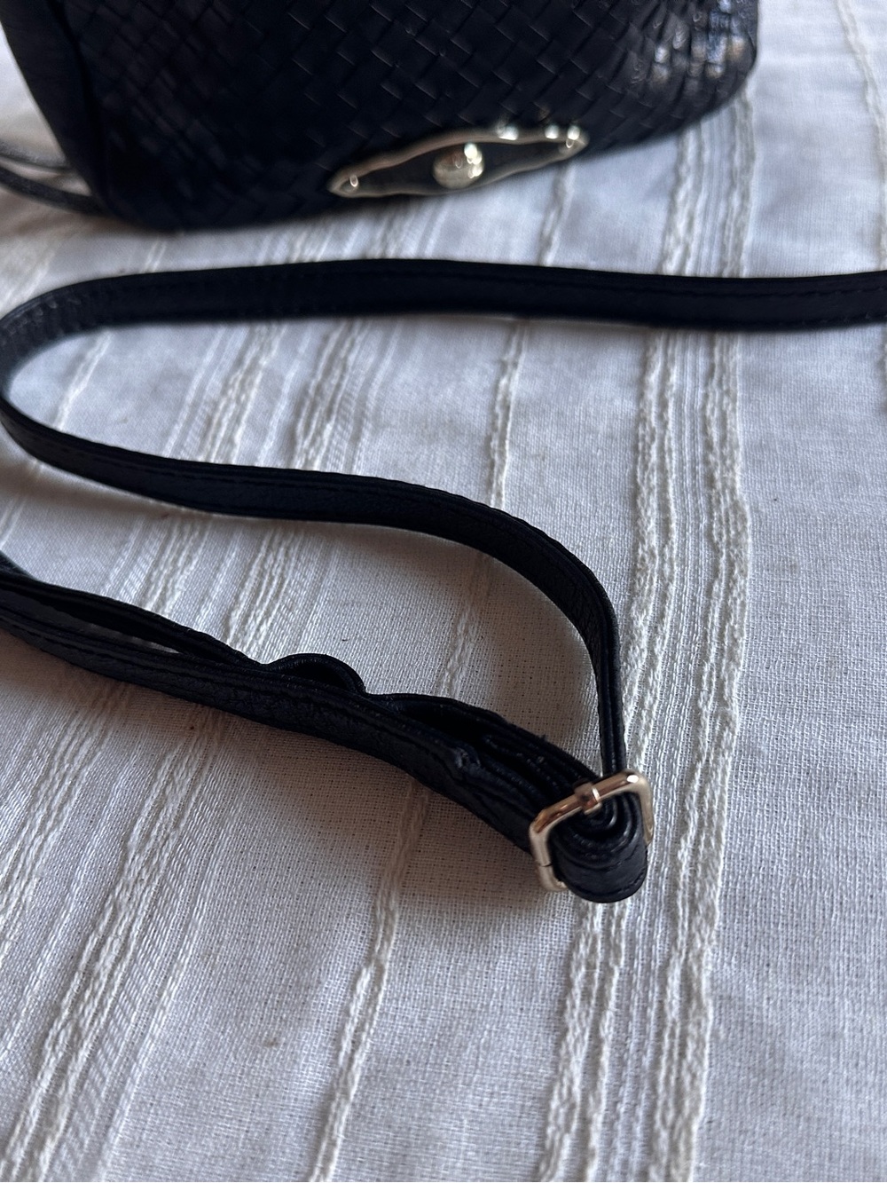ELLIOTT LUCA Woven Leather Mini Crossbody Bag - Picture 8 of 13